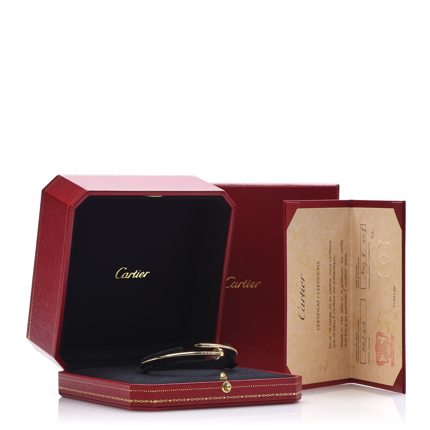 Cartier 18K Yellow Gold Small Juste Un Clou Bracelet 17 5 of 5