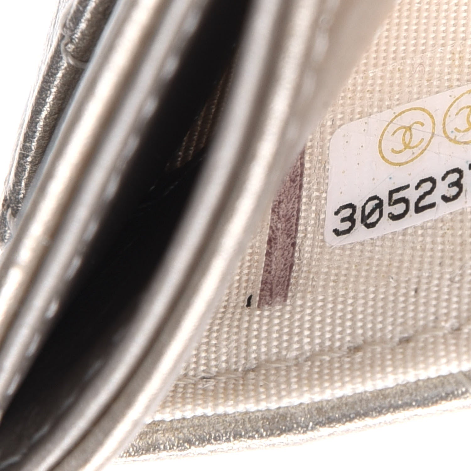 Chanel Metallic Aged Calfskin Quilted Reissue Card Holder Gold 8 of 9