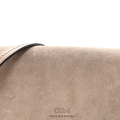 Chloe Suede Calfskin Small Faye Shoulder Bag Motty Grey 7 of 9