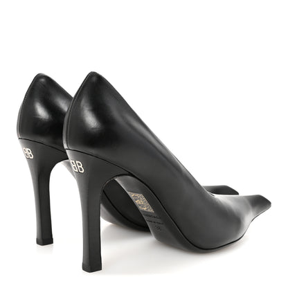 Balenciaga Distressed Calfskin Odeon 100mm Pumps 38 Black 5 of 10