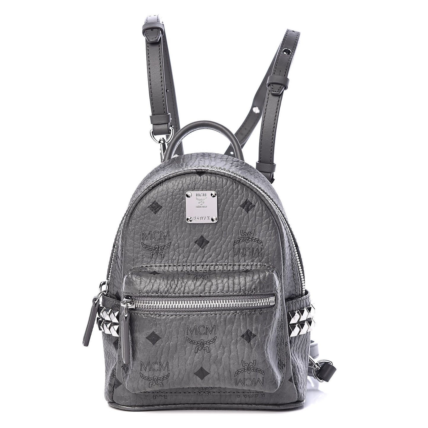 Visetos Studded X-Mini Bebe Boo Backpack Grey