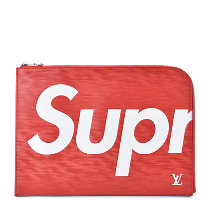 Louis Vuitton X SUPREME Epi Pochette Jour GM Red 1 of 7