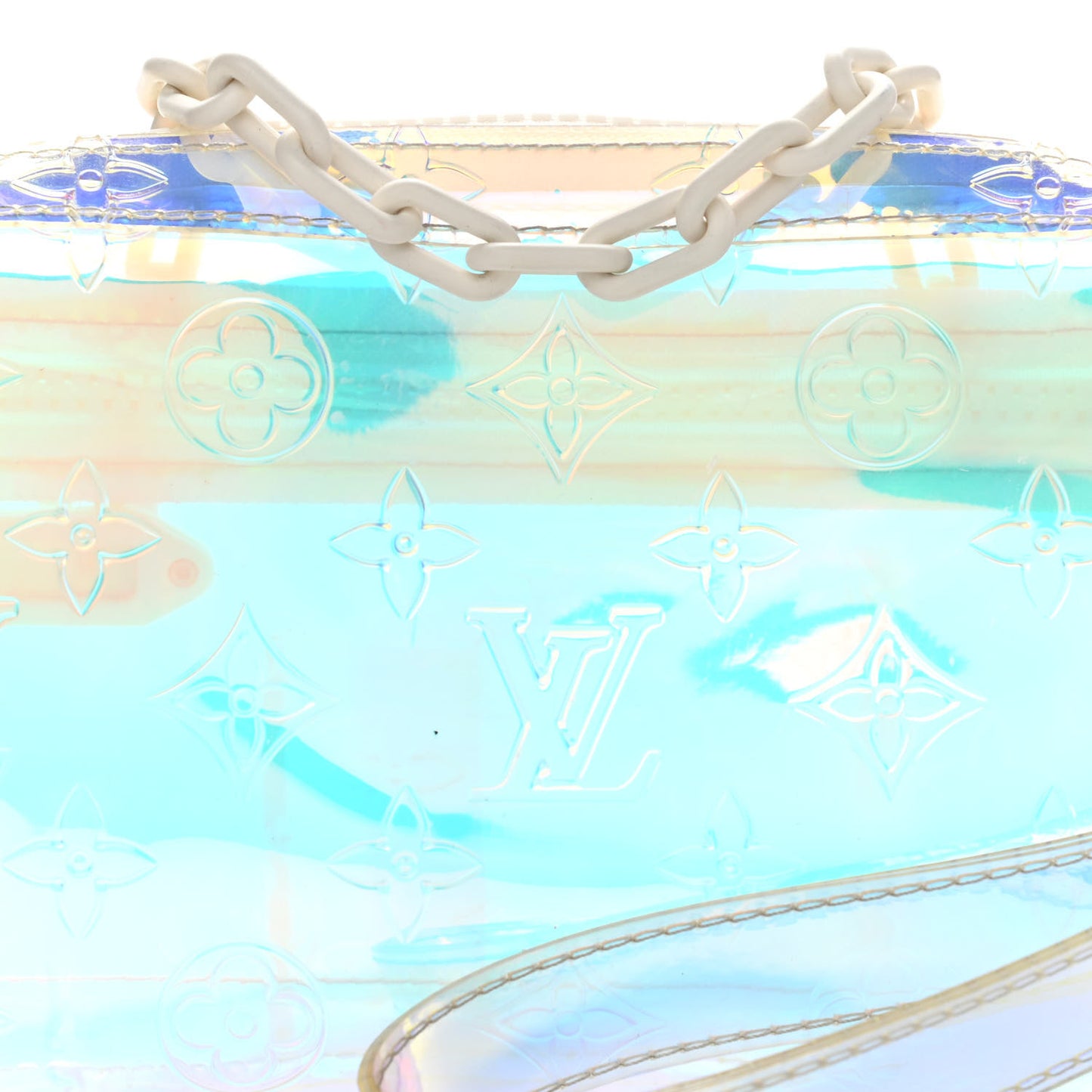 PVC Monogram Pochette Volga Iridescent Prism