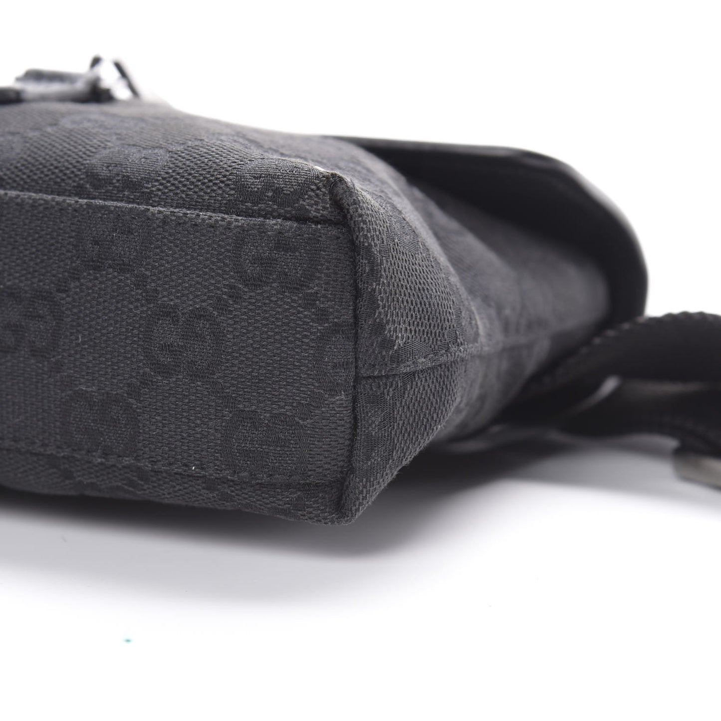 GG Monogram Web Flight Belt Bag Black