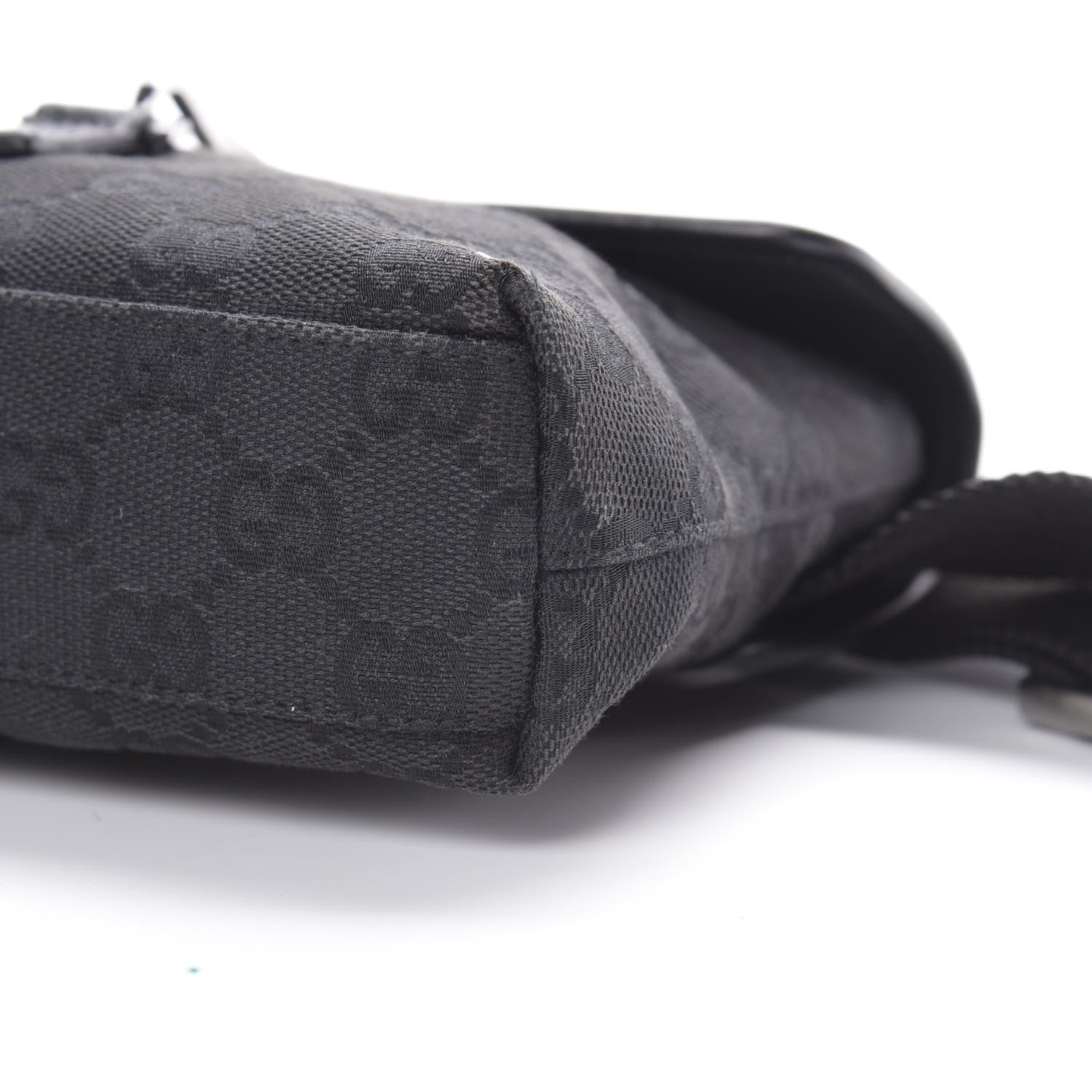 Gucci GG Monogram Web Flight Belt Bag Black 9 of 9