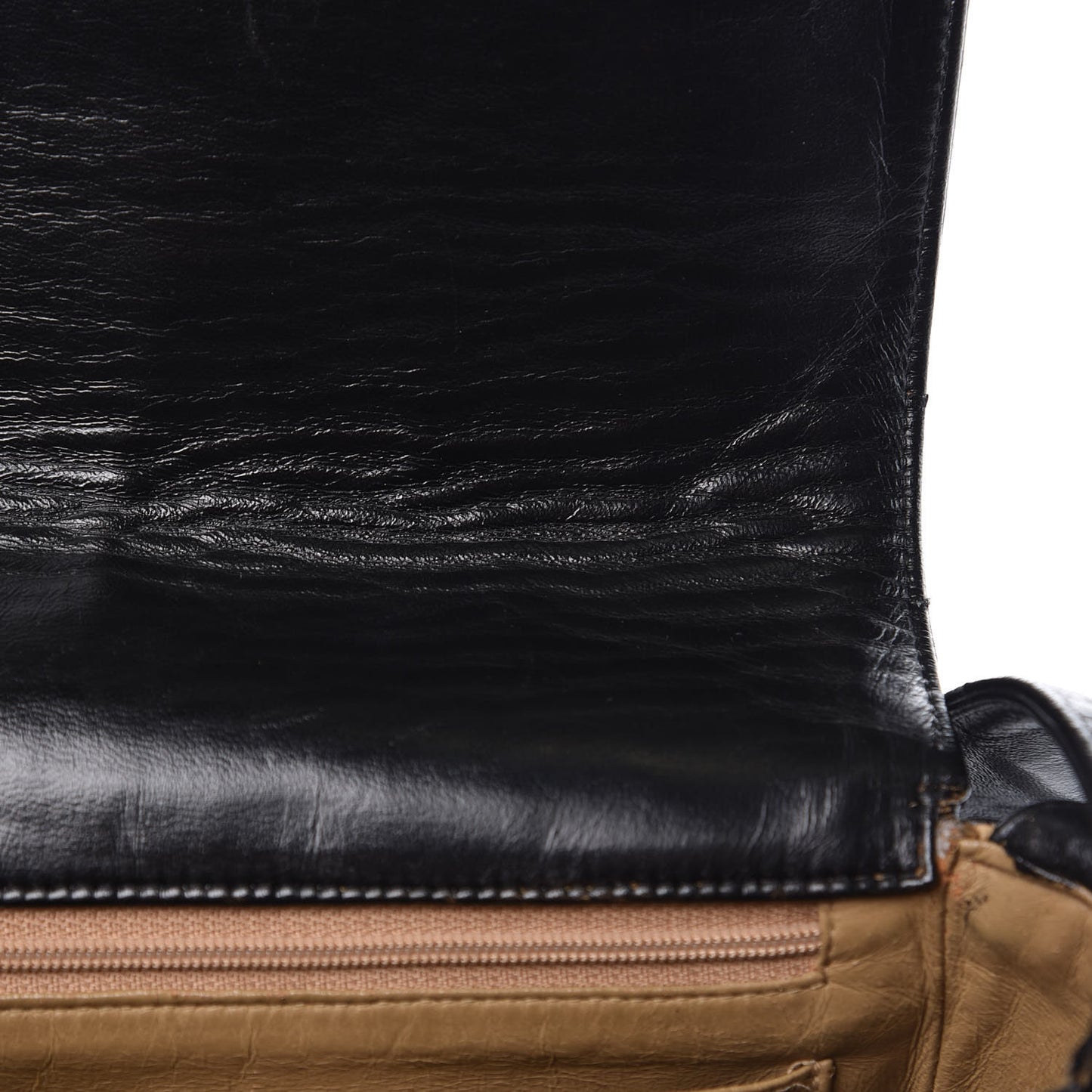 Lambskin Vertical Quilted CC Flap Shoulder Bag Black