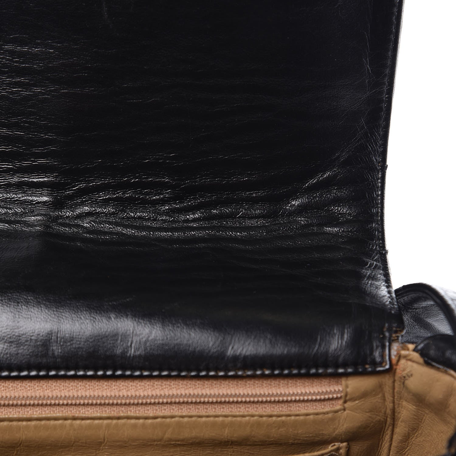 Chanel Lambskin Vertical Quilted CC Flap Shoulder Bag Black 15 of 18