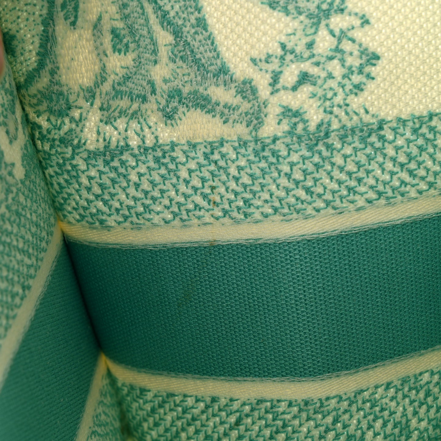 Canvas Embroidered Medium Dioriviera Toile De Jouy Book Tote Aquamarina