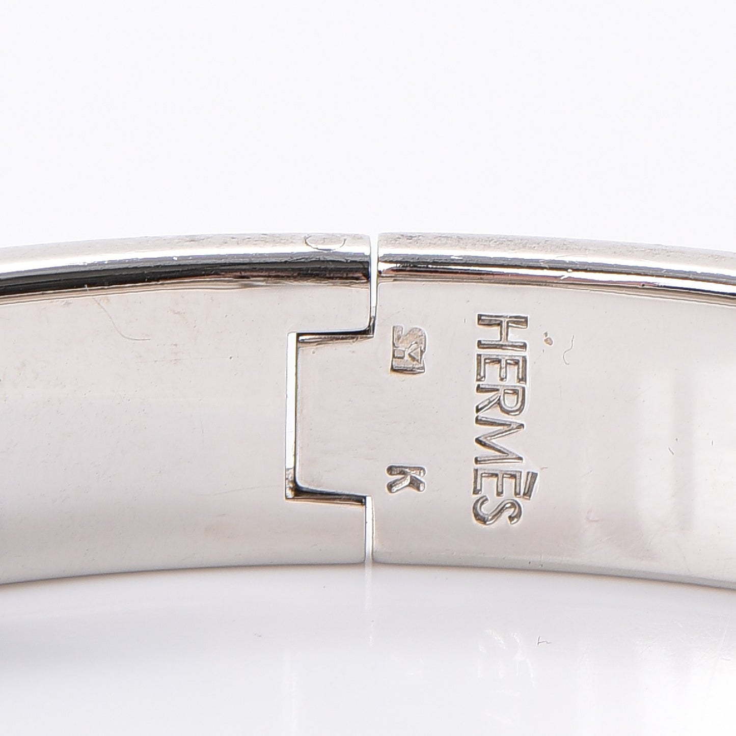 Enamel Narrow Clic Clac H Bracelet PM Orange