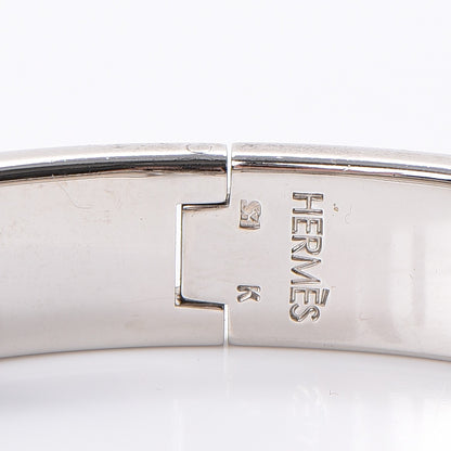 Hermes Enamel Narrow Clic Clac H Bracelet PM Orange 4 of 4