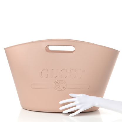Gucci Rubber Oversized Logo Tote Rosa 2 of 9