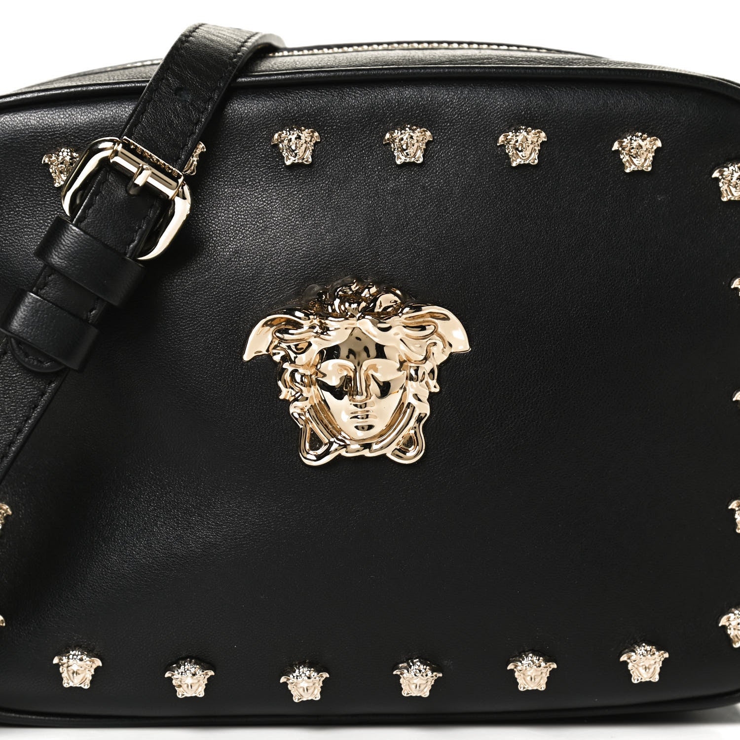 Versace Calfskin Palazzo Medusa Camera Bag Black 8 of 12