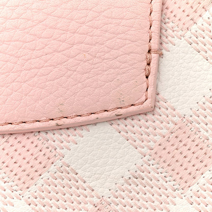 Louis Vuitton Taurillon Embroidered Vichy Capucines BB Light Pink 14 of 16