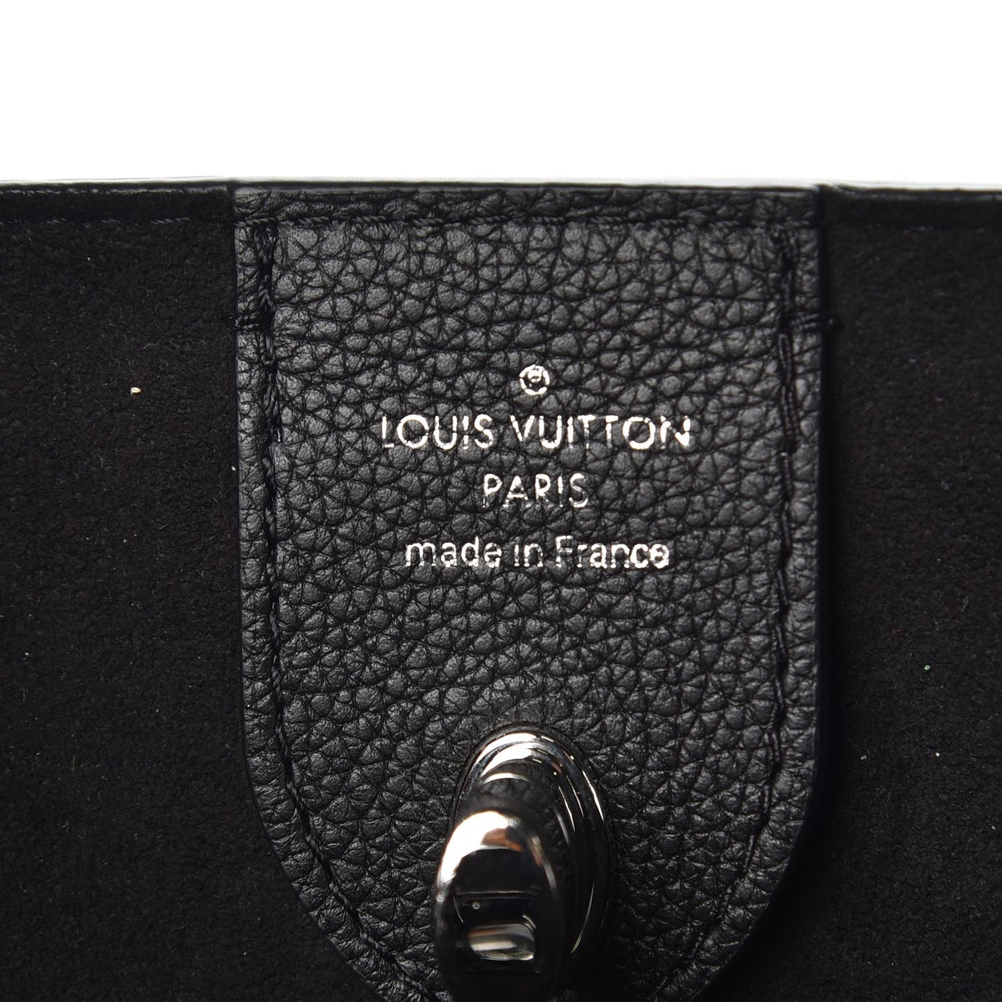 Calfskin Lockme Go Tote Black