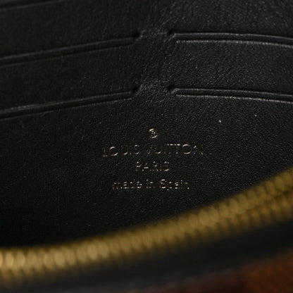 Louis Vuitton Damier Ebene Vavin Chain Wallet Black 6 of 9