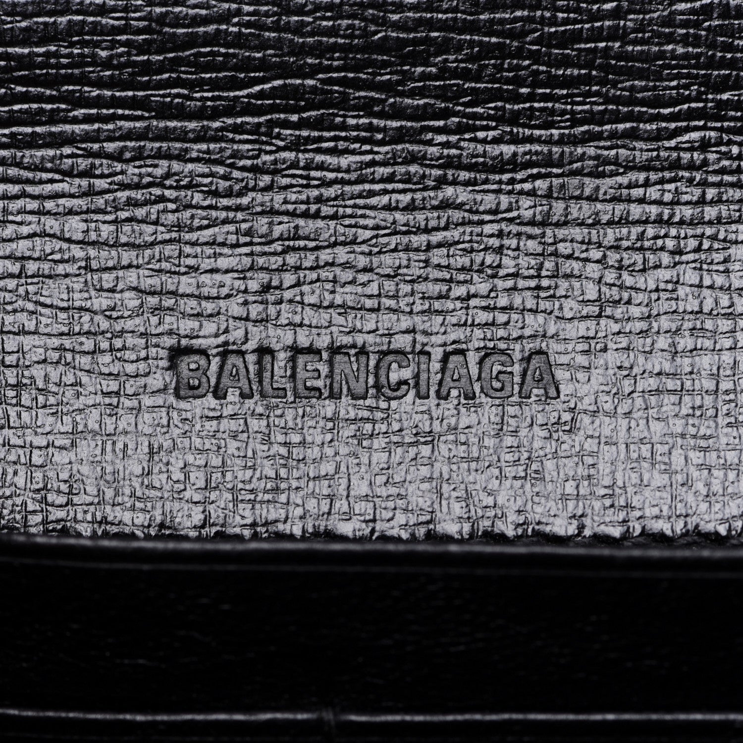 Balenciaga Calfskin Stripe Embossed Gossip Chain Bag XS Black 6 of 12