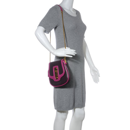 Louis Vuitton Cuir Art Deco Trapeze Prune Cyclamen 2 of 8
