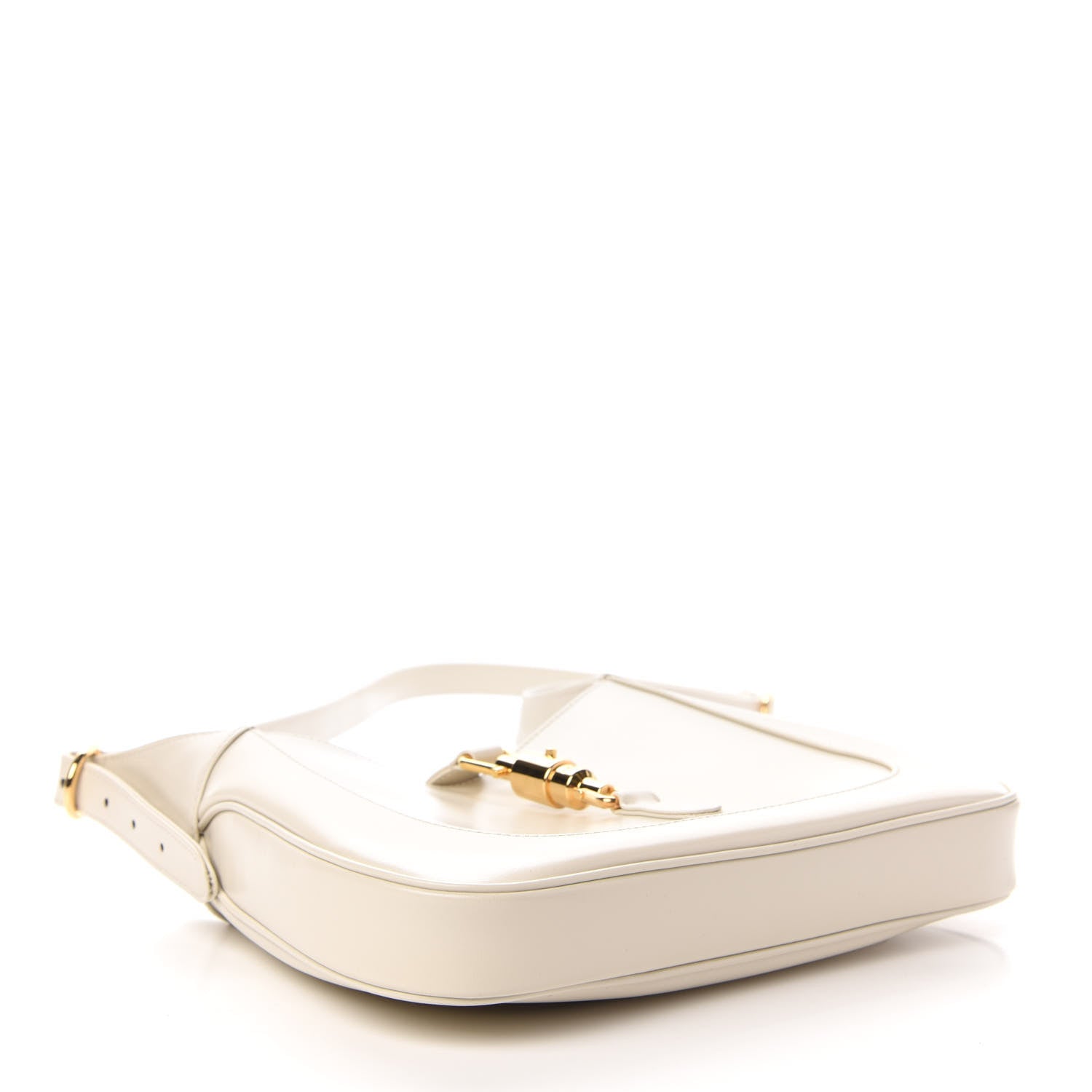 Gucci Boarded Dyana Lux Calfskin Small Jackie 1961 Hobo Mystic White 4 of 10