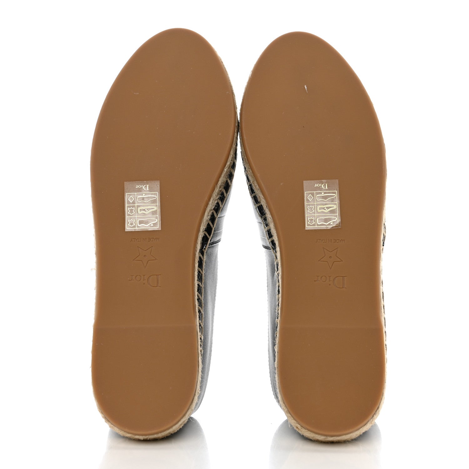Christian Dior Lambskin Granville Espadrilles 36 Black 5 of 9
