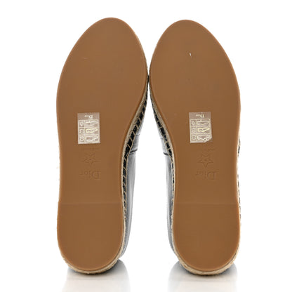 Christian Dior Lambskin Granville Espadrilles 36 Black 5 of 9