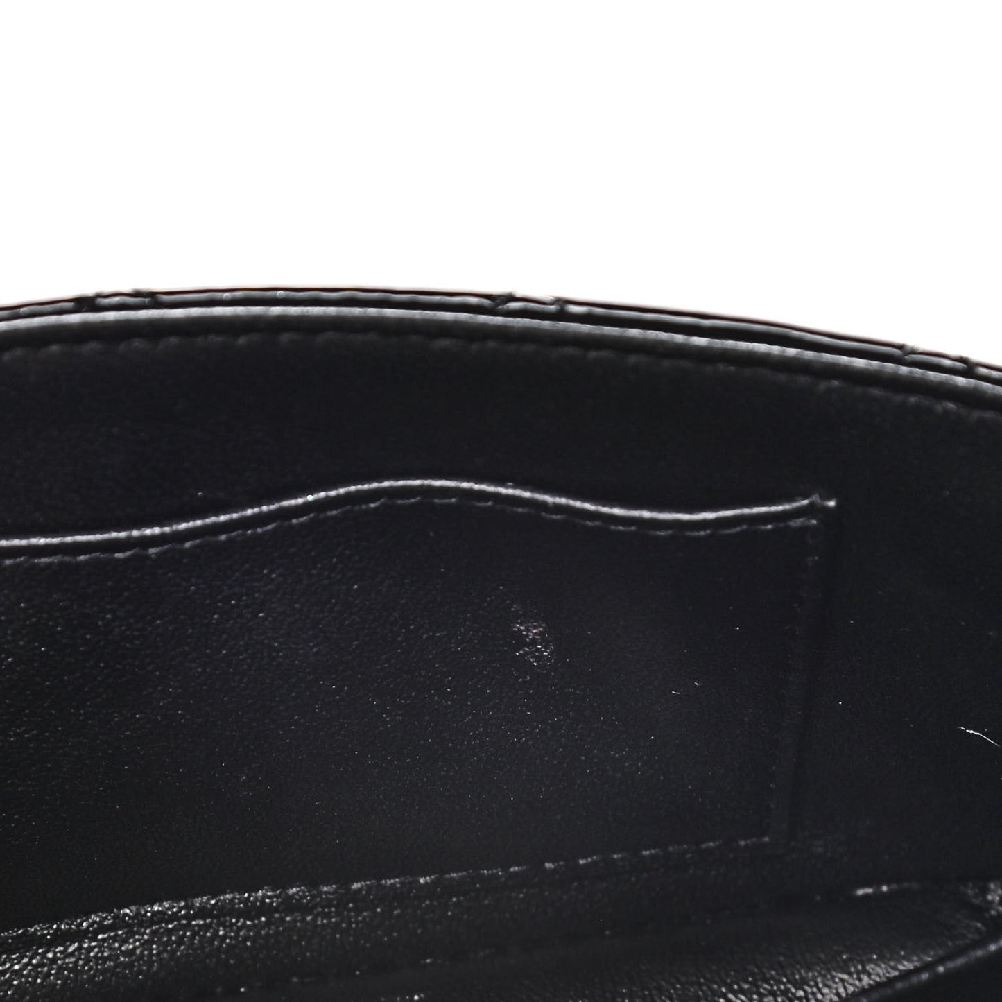 Patent Calfskin Quilted Extra Mini Rectangular Flap Black