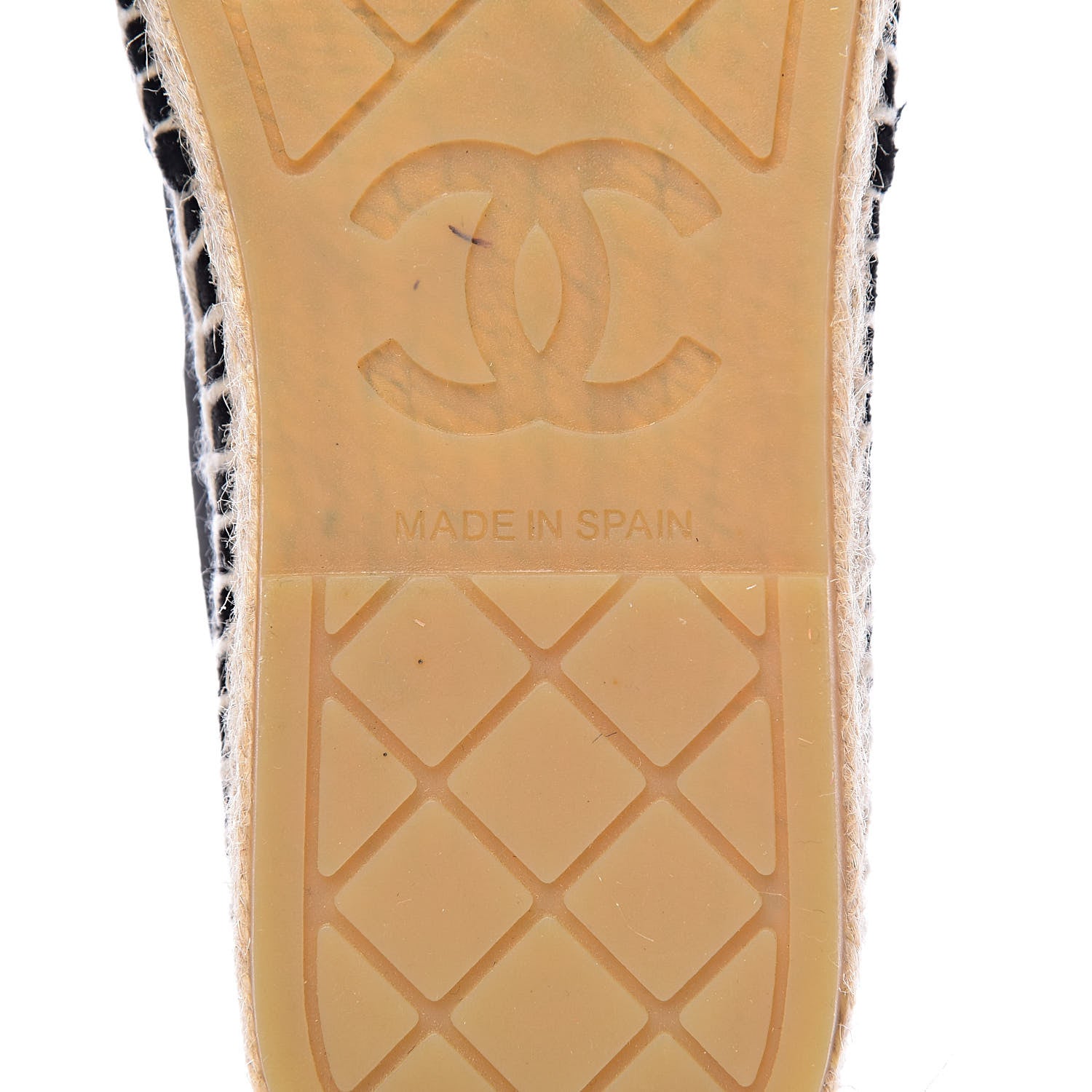Chanel Velvet Logo Espadrilles 38 Black 8 of 10
