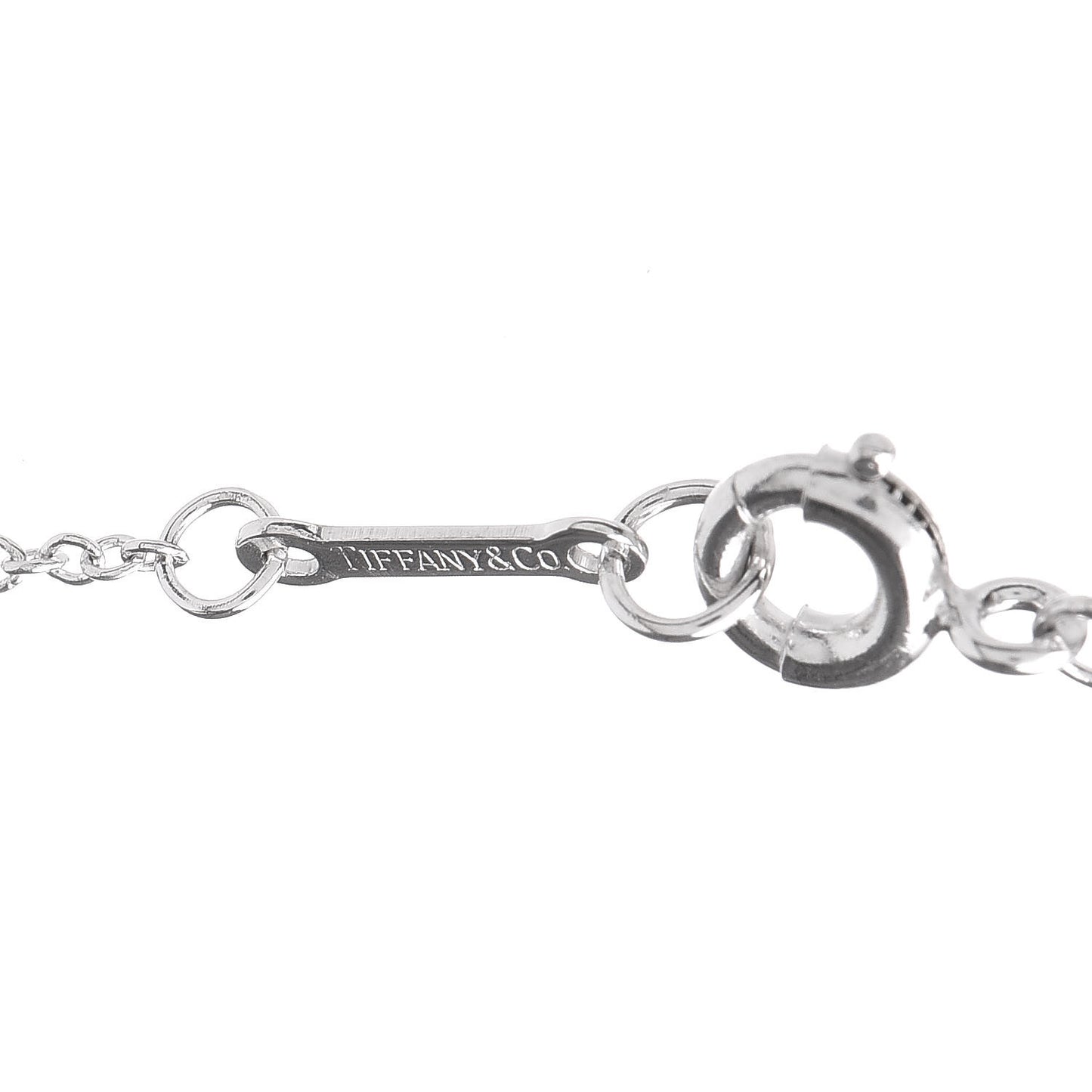 Platinum Diamond .17ct Elsa Peretti Diamonds by the Yard Pendant Necklace