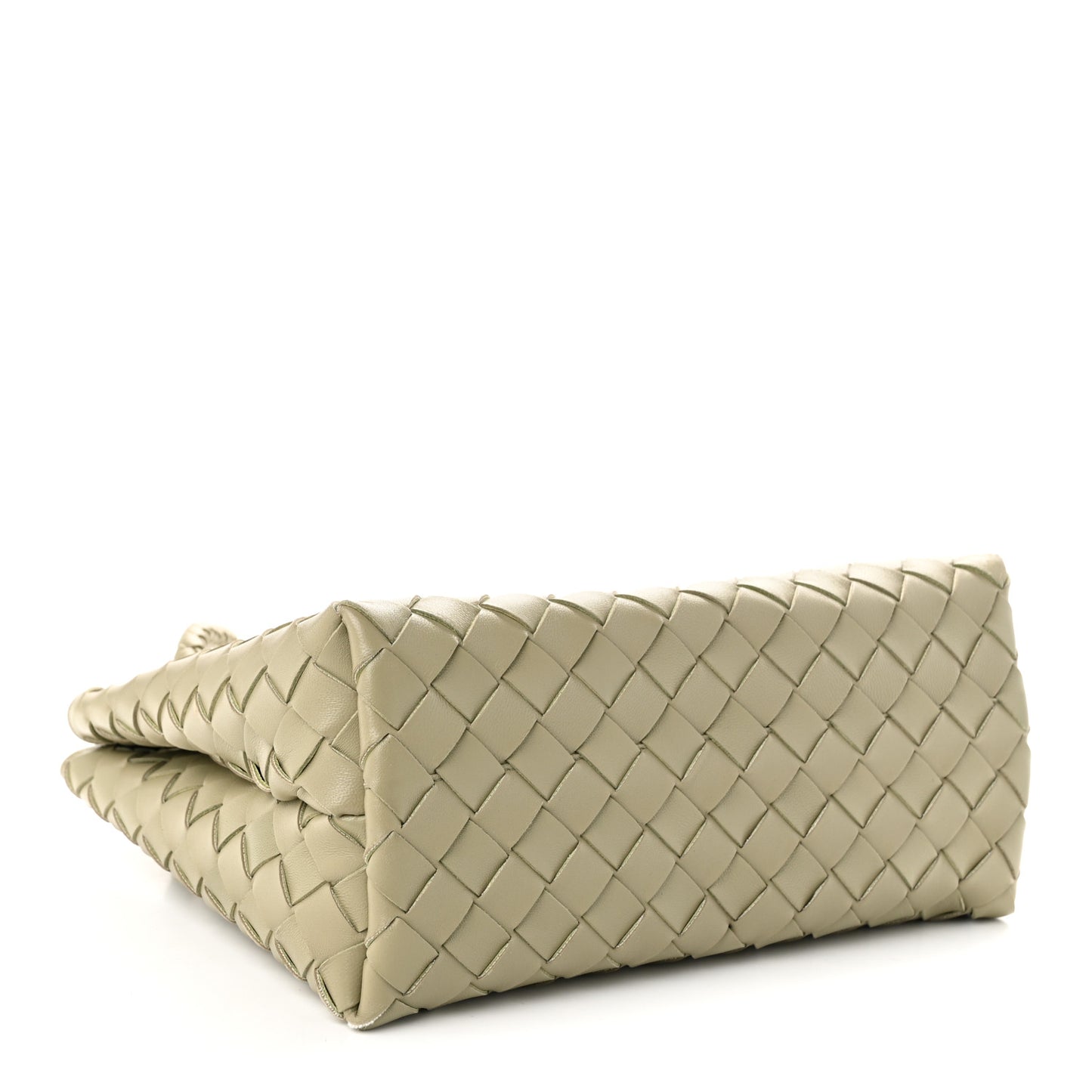 Nappa Intrecciato Small Andiamo Shoulder Bag Travertine