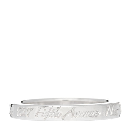 Tiffany Sterling Silver Narrow Notes Ring 49 5 1 of 5