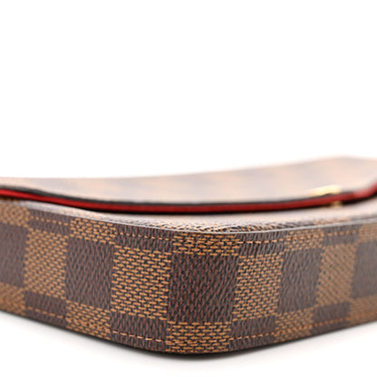 Louis Vuitton Damier Ebene Pochette Felicie Chain Wallet 10 of 12