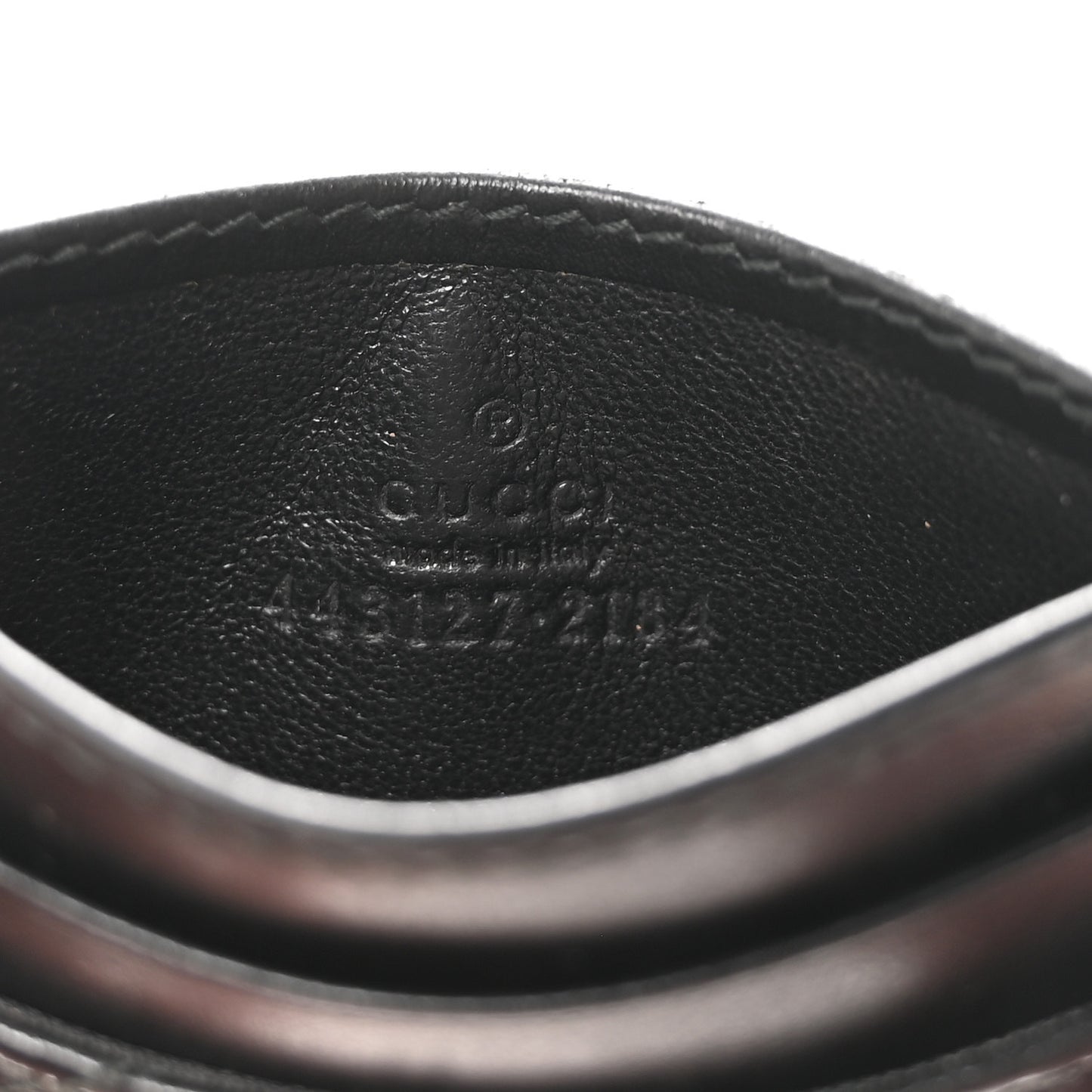 Calfskin Matelasse GG Marmont Card Holder Black