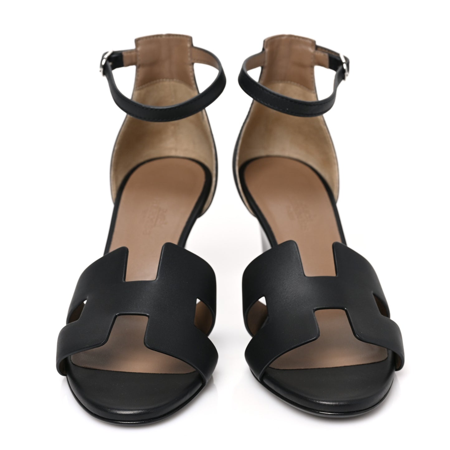 Calfskin Legend Wedge Sandals 36 Black