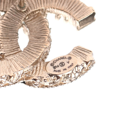 Chanel Enamel CC Baroque Earrings Black Gold 4 of 4