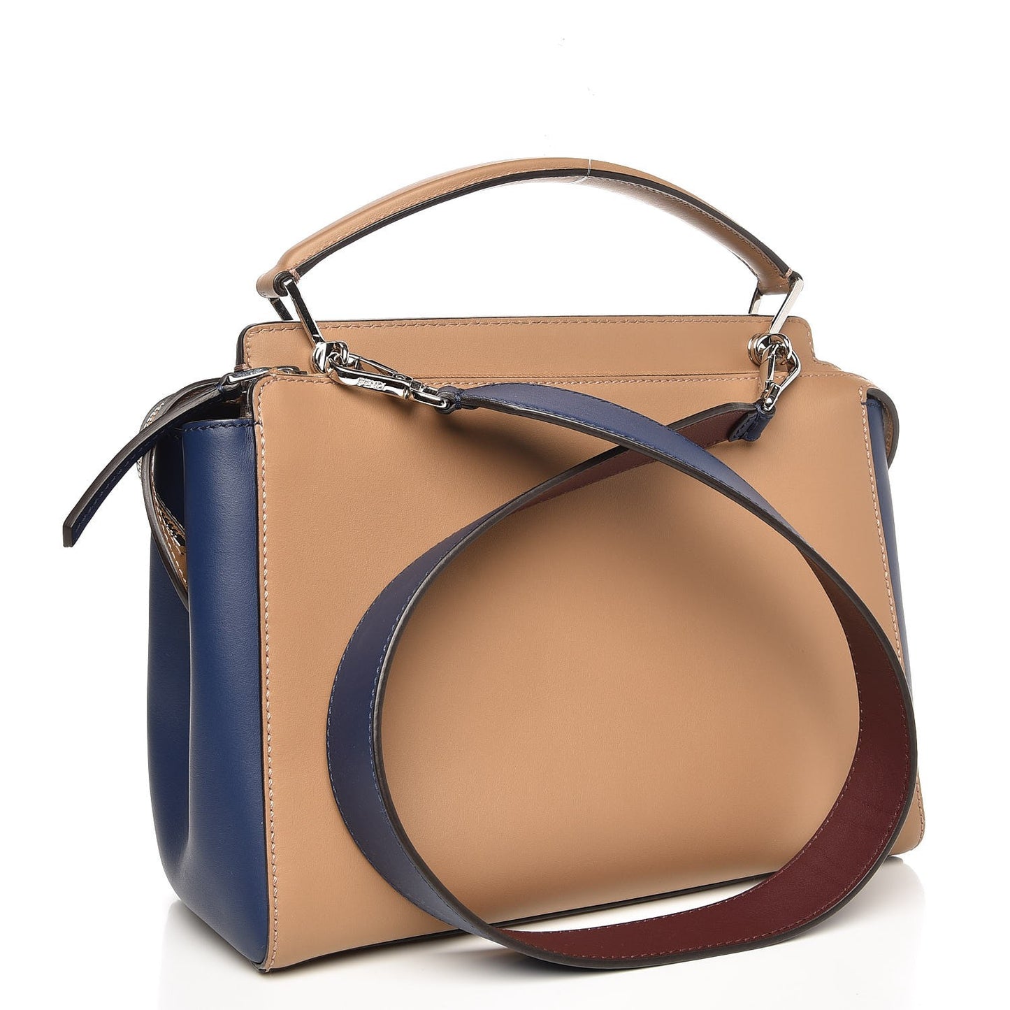 Vitello Baltico DotCom Satchel Sand Blueberry