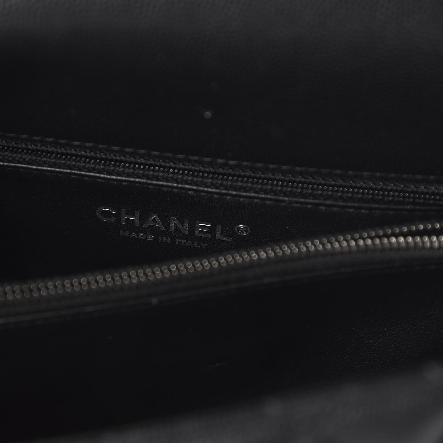 Caviar Lizard Quilted Medium Coco Handle Flap Black