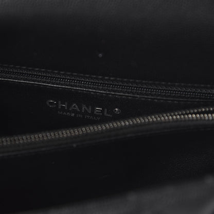Chanel Caviar Lizard Quilted Medium Coco Handle Flap Black 8 of 11