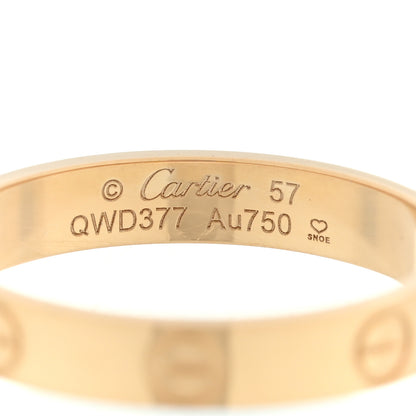 Cartier 18K Yellow Gold 3.5mm LOVE Wedding Band Ring 57 8 4 of 5
