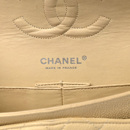 Chanel Caviar Quilted Medium Double Flap Beige Clair 6 of 20