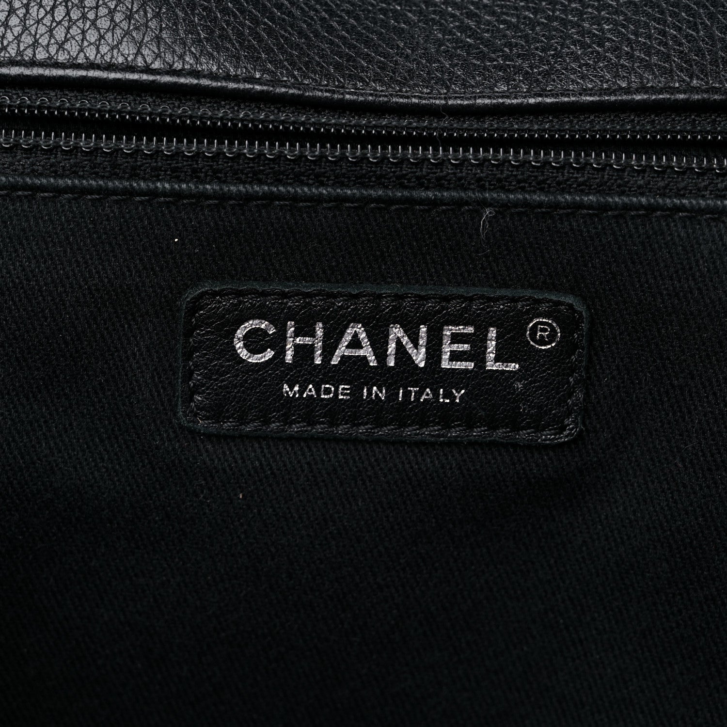 Chanel Grained Calfskin Stitched Flap Drawstring Backpack Black 5 of 8