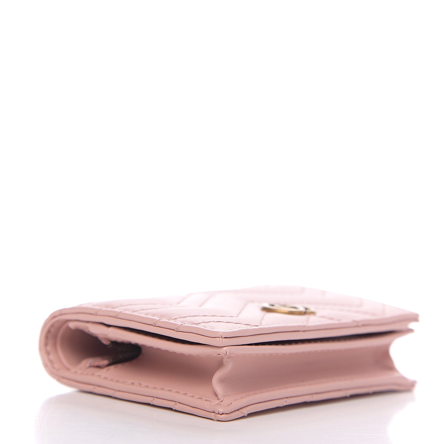 Calfskin Matelasse GG Marmont Card Case Wallet Perfect Pink