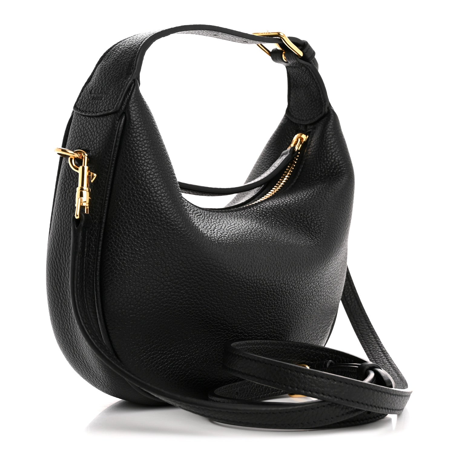 Celine Supple Grained Calfskin Teen Lulu Shoulder Bag Black 3 of 9