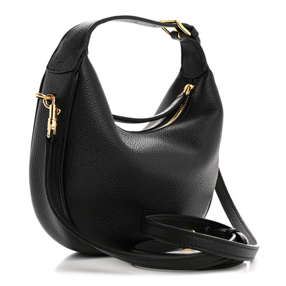 Celine Supple Grained Calfskin Teen Lulu Shoulder Bag Black 3 of 9