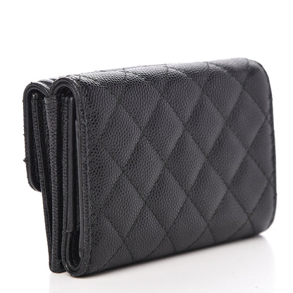 Chanel Caviar Quilted Small Boy Flap Wallet Black 3 of 12
