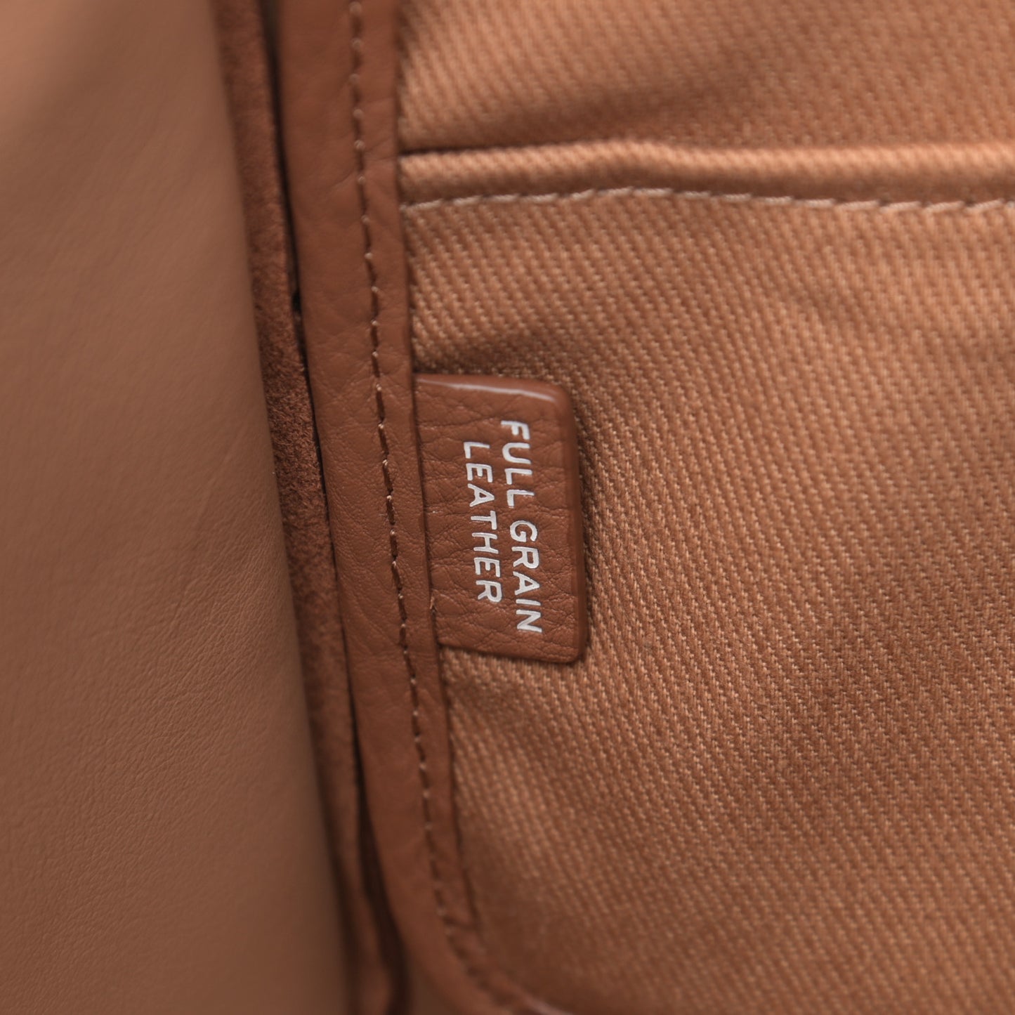 Grained Calfskin Small The Tote Bag Argan Oil