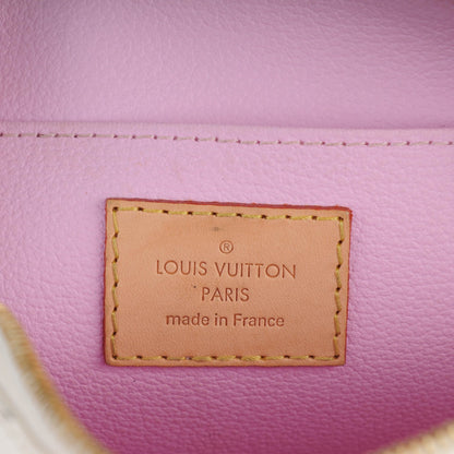Louis Vuitton Monogram Multicolor Cosmetic Pouch White Litchi 6 of 7