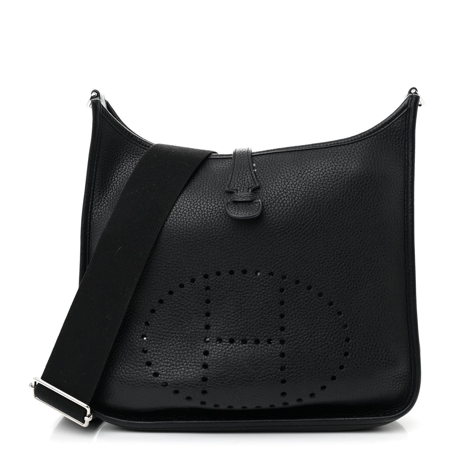 Hermes Taurillon Clemence Evelyne III PM Black 1 of 14