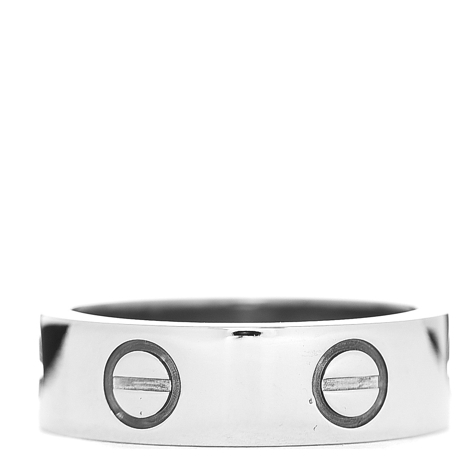 Cartier 18K White Gold 5.5mm LOVE Ring 50 5.25 2 of 4