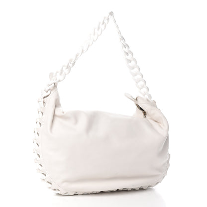 Chanel Calfskin Modern Chain Rhodoid Hobo White 4 of 19
