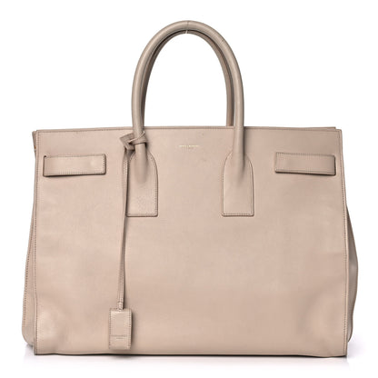 Saint Laurent Calfskin Large Sac de Jour Carryall Nude Powder 1 of 15