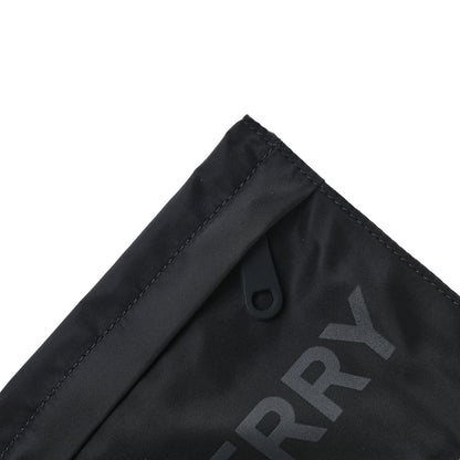 Burberry Nylon Vintage Check Print Logo Wristlet Black 7 of 7